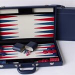Dal Rossi Italy Blue Backgammon 18" PU Leather