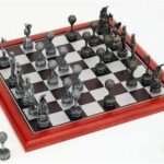 Hand Painted Theme Polyresin Chess - Golfers Chess pieces 75mm pieces, Board Not Include
