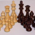Chess Pieces - French lardy, Boxwood/Rosewood 95mm Wood Double Weighted