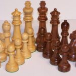 Dal Rossi Chess Pieces – French lardy, Boxwood / Sheesham 150mm Wood Double Weighted”