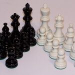 Chess Pieces - French lardy, Boxwood Black & White 95mm Wood Double Weighted