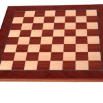Dal Rossi Chess board, Mahogany/Maple, 50cm Chess Board