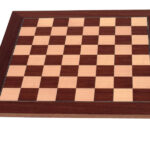 Dal Rossi Chess board, Palisander/Maple, 50cm Chess Board