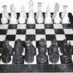 Chess set, Onyx, 12" Black/White