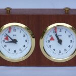 Chess Timers - Dark wood analogue
