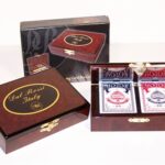 Dal Rossi card box wood with 2 packs of Playing cards one Card BOX only