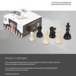 DGT Weighted Plastic Chess Pieces 95mm in Gift Box