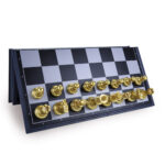 Magnetic Games - Chess Set Gold and Silver 13"