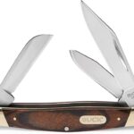 Buck 371 Stockman — Woodgrain, 3-Blade (3-7/8″ closed)