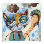 Wise Critters Plate - Cat