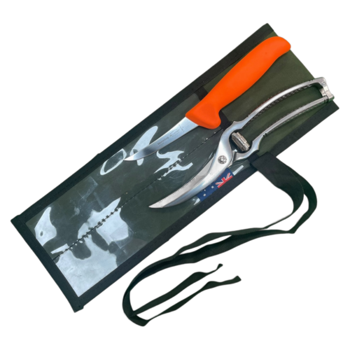 Goose Hunter Deluxe Set - F.Dick poultry knife and forged full-steel Victorinox poultry shears in an AOS canvas roll